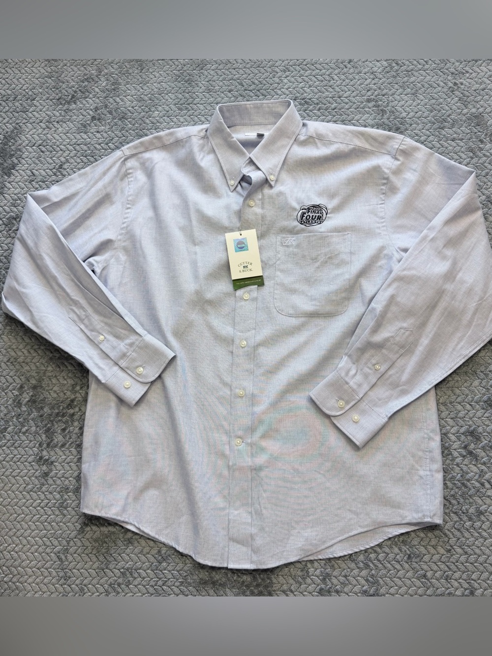 NWT Cutter & Buck 2007 NCAA Final Four Atlanta Button Down Shirt Size Large